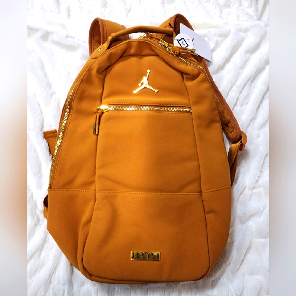 Jordan Backpack with Gold Zippers